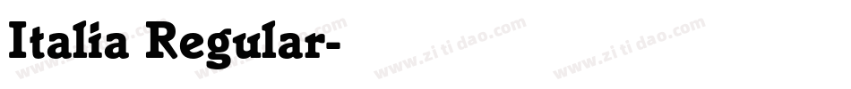 Italia Regular字体转换